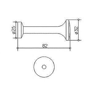 Крючок KEUCO Elegance New 82 купить в интернет-магазине сантехники Sanbest